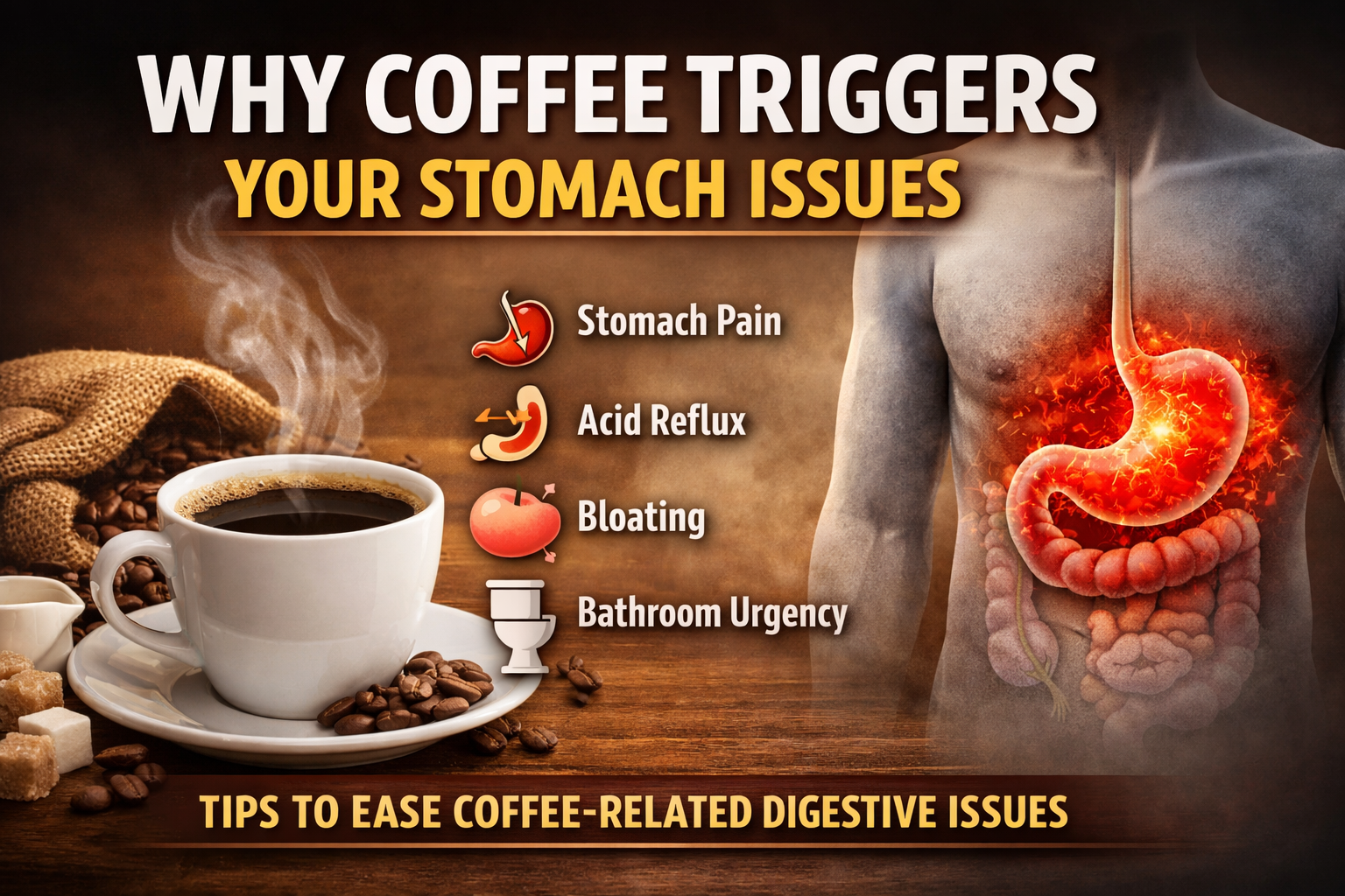 Why Coffee Triggers Your Stomach Issues