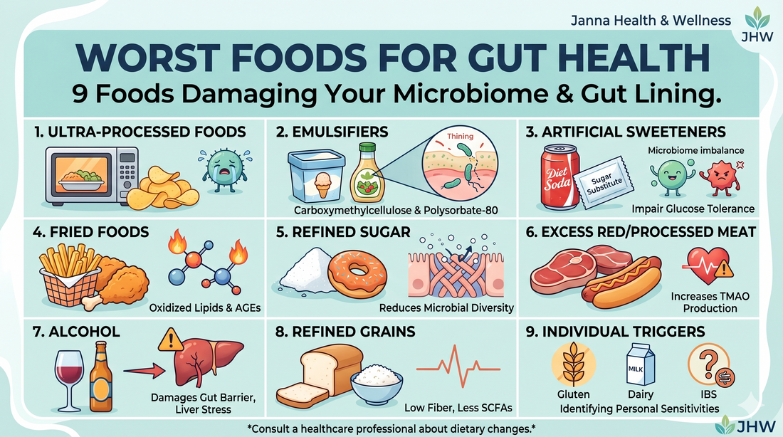 Worst Foods for Gut Health: 9 Foods Damaging Your Microbiome