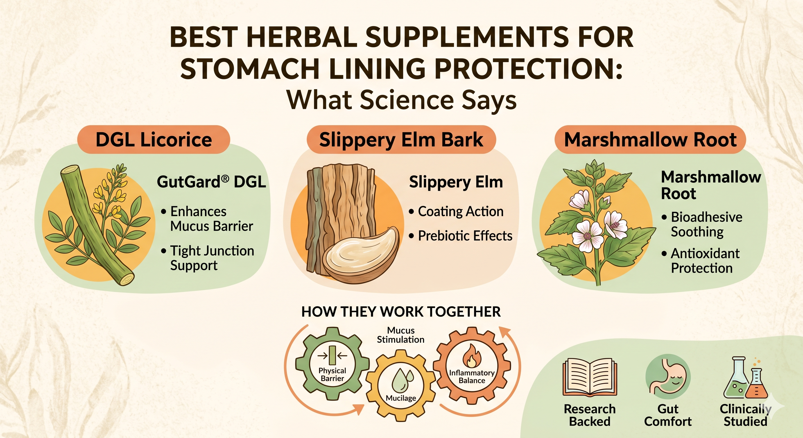 Best Herbal Supplements for Stomach Lining Support: A Science-Backed Guide