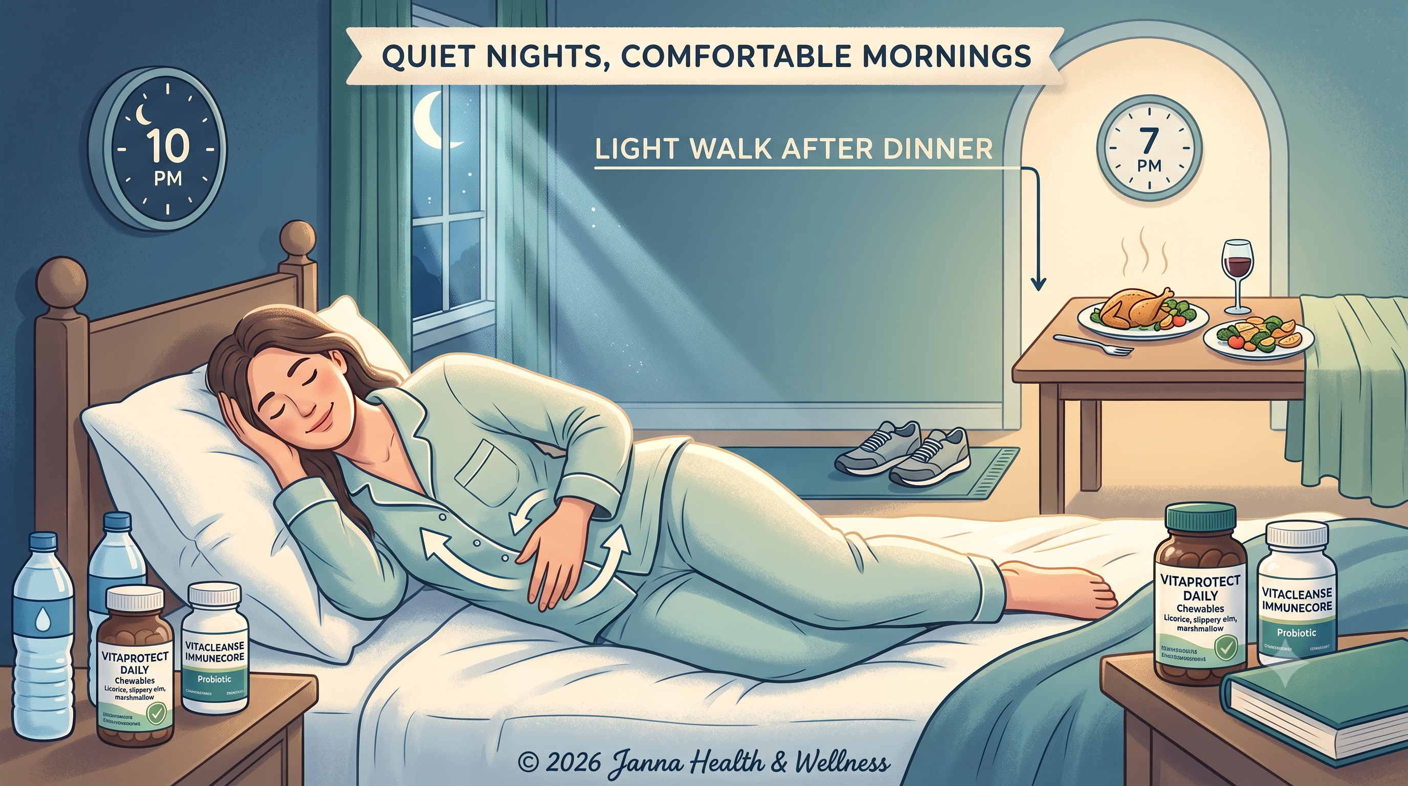 Night Routine to Reduce Bloating