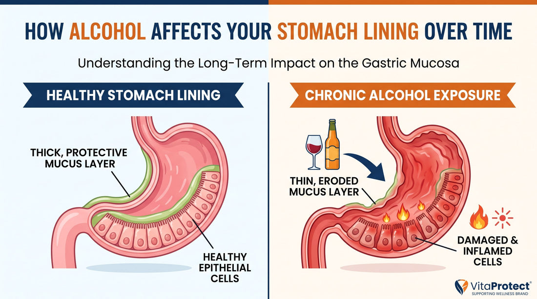 How Alcohol Affects Your Stomach Lining Over Time