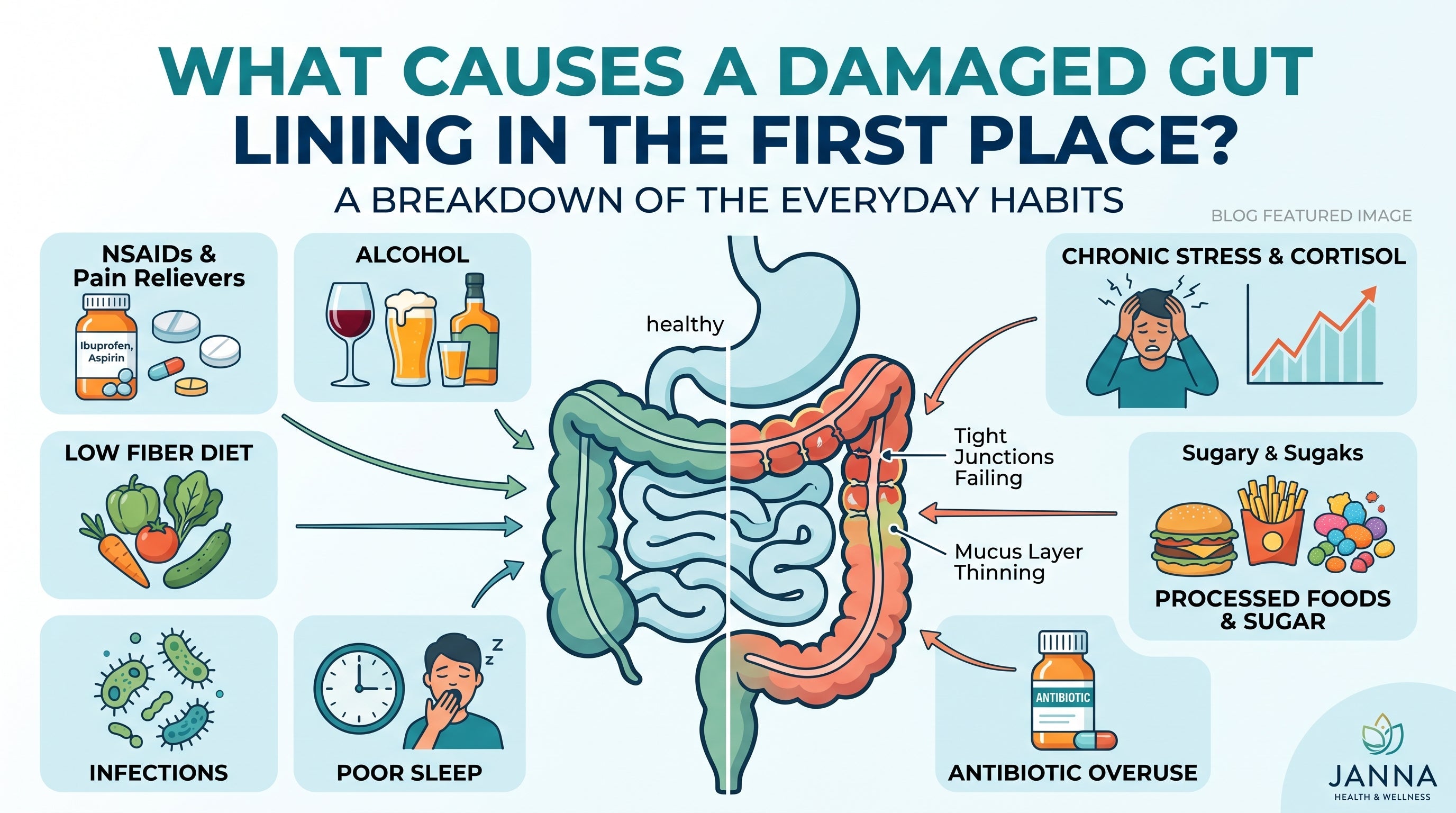 What Causes a Damaged Gut Lining in the First Place?