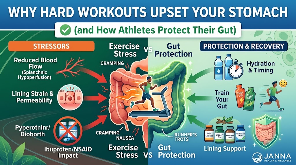 Why Hard Workouts Upset Your Stomach (and How Athletes Protect Their Gut)