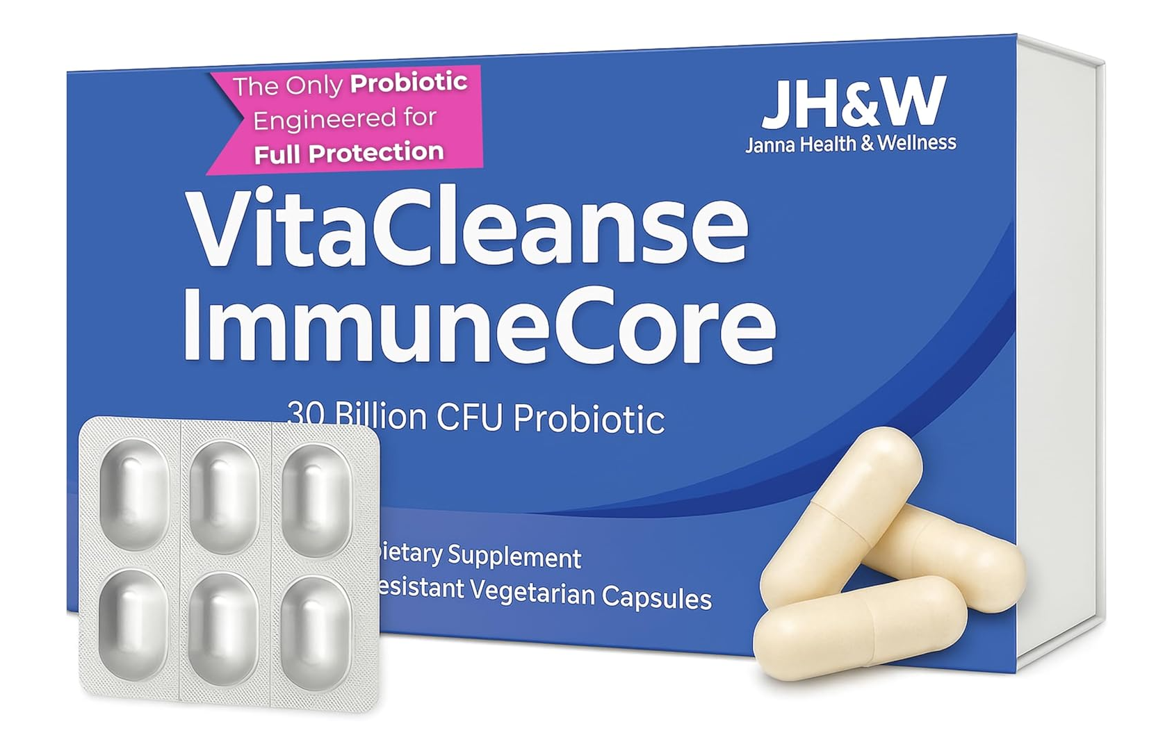VitaCleanse ImmuneCore - Probiotic for Gut and Immune Support image 0